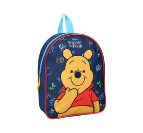 Dětský modrý batoh Medvídek Pú