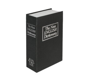 Malý černý trezor v knize - anglický slovník
