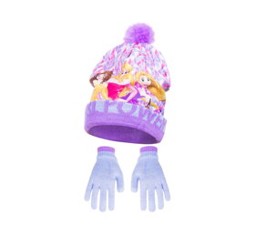 Fialová čepice a rukavice Princess II - velikost 54