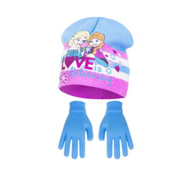 Tyrkysová čepice a rukavice Frozen II - velikost 52