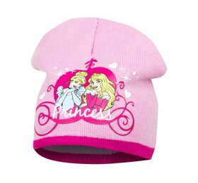 Růžová čepice pro dívky Princess - velikost 52