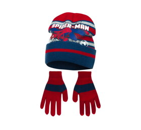 Modročervená čepice a rukavice Spiderman - 54