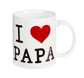Keramický hrnek s nápisem I Love Papa