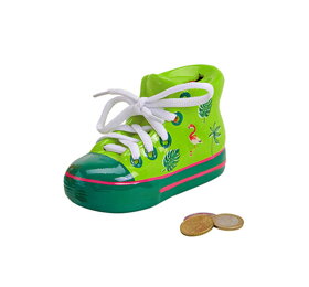 Keramická pokladnička zelená bota