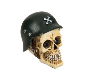 Dekorace lebka ve vojenské čepici I