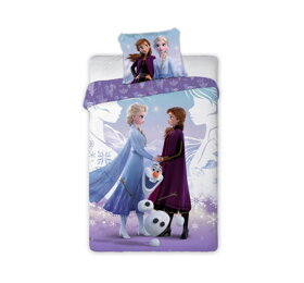 Povlečení Frozen II Anna, Elsa a Olaf