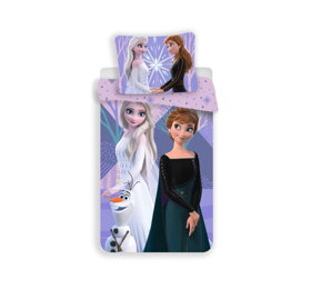 Povlečení Frozen II - Anna, Elsa a Olaf
