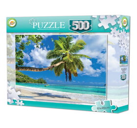 Puzzle Pláž s palmou - 500 dílků