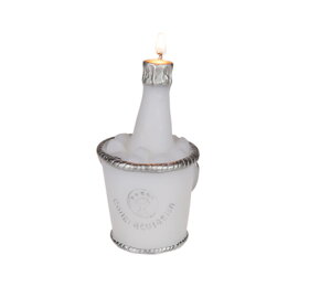 Svatební svíčka ve tvaru láhve sektu