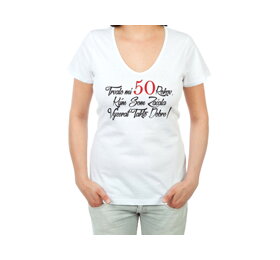 Narozeninové tričko k 50 pro ženu SK - velikost XL