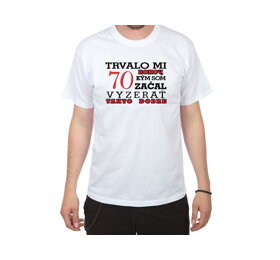 Narozeninové tričko pro muže na 70 SK - XXXL