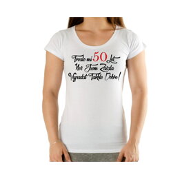 Narozeninové tričko k 50 pro ženu - velikost L