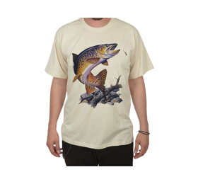 Rybářské tričko se pstruhem - velikost XL