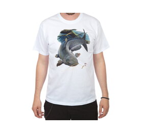 Rybářské tričko se sumcem - velikost XXL