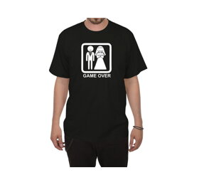Svatební tričko Game Over - velikost XL