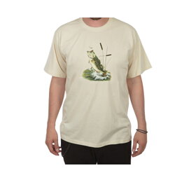 Rybářské tričko s rybou - velikost L