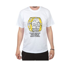 Vtipné tričko Člověk pivosavý - velikost XL