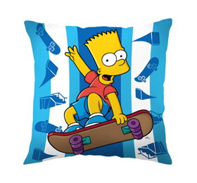 Polštář Bart Simpson na skateboardu