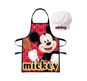 Chlapecká zástěra s kuchařskou čepicí Mickey