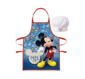 Dětská zástěra s kuchařskou čepicí Mickey